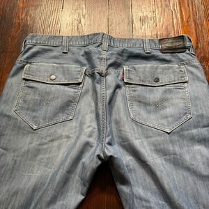 Levis 569 Premium Jeans Mens 42x32 Blue Loose Straight Y2K Flap Pockets